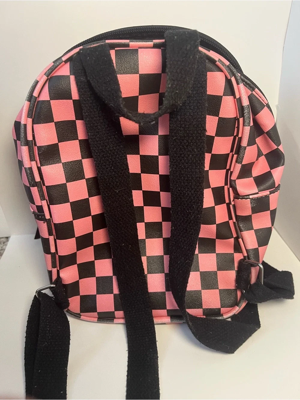 art class Black Mini Backpack Interior with White Logo